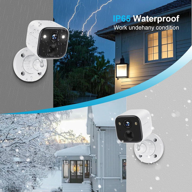 Security Cameras Wireless Outdoor, Battery Powered Wifi Camera for Home Security gallery