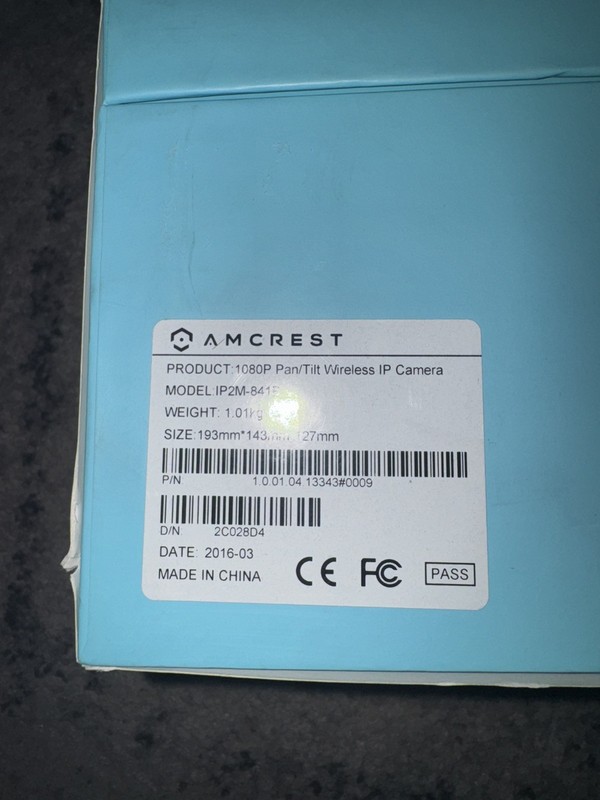 AMCREST HD 1080P PAN/TILT POE IP CAMERA IP2M-841EB SECURITY SURVEILLANCE CAM gallery