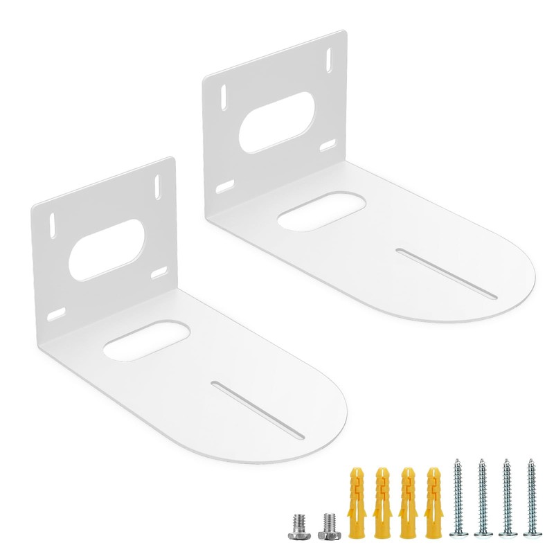 PTZ Camera Bracket 2 Pcs White Universal Wall Mount Camera Bracket Compatible…