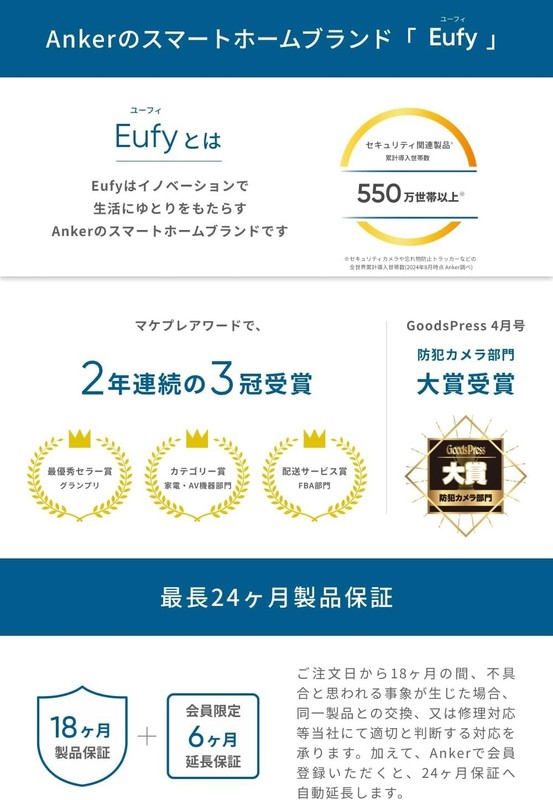 Anker Eufy SoloCam S340 (Outdoor Security Camera) Solar Charging From Japan gallery