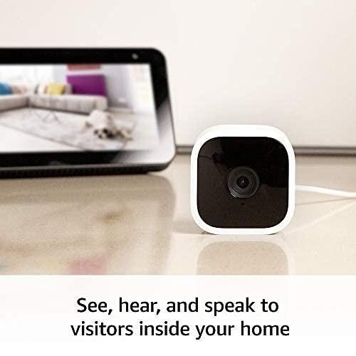 _Blink Mini - Cámara de seguridad inteligente compacta, conectable, para interio gallery
