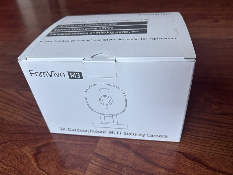 FamViva M3 2K Wi‑Fi Indoor/Outdoor Security Camera Black gallery