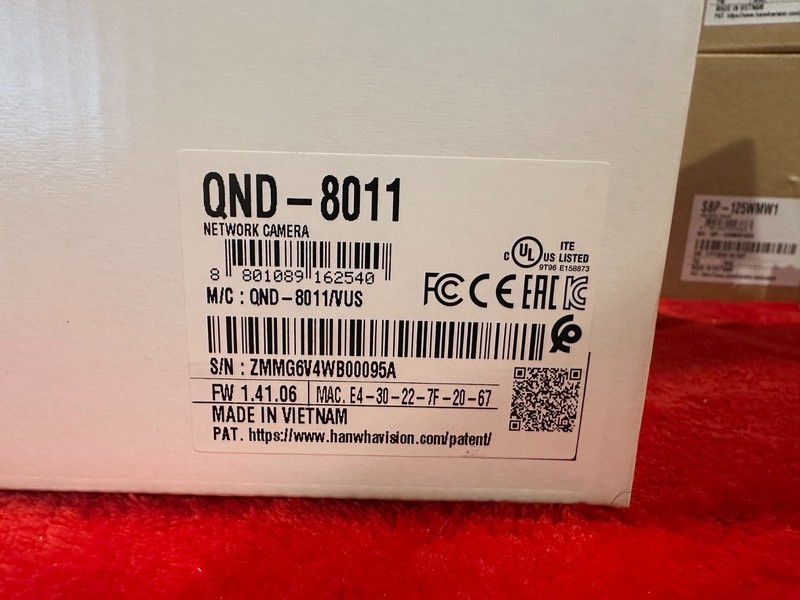 Hanwha QND-8011 IP Discrete Dome CCTV NEW -Open Box gallery