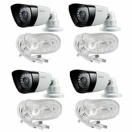 Samsung SDC-7340BCN Outdoor IR Security Camera 4 PACK w/3x 60ft & 1x 90ft cable
