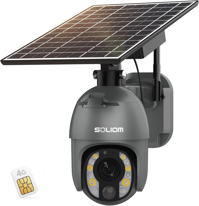 5MP Security Camera Outdoor with 10X Optical Zoom, 4G LTE Cellular Security Came gallery