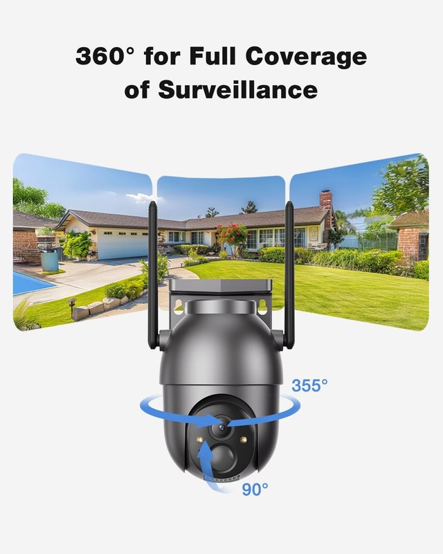 Security Cameras Wireless Outdoor (4-cam-kit), No Subscription Required, Colo... gallery