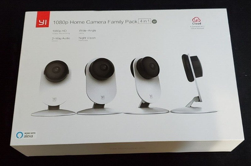 YI 1080p Home Camera Family Pack 4 in 1 – 4 Cameras W/ 2-Way Talk & Night Vision
