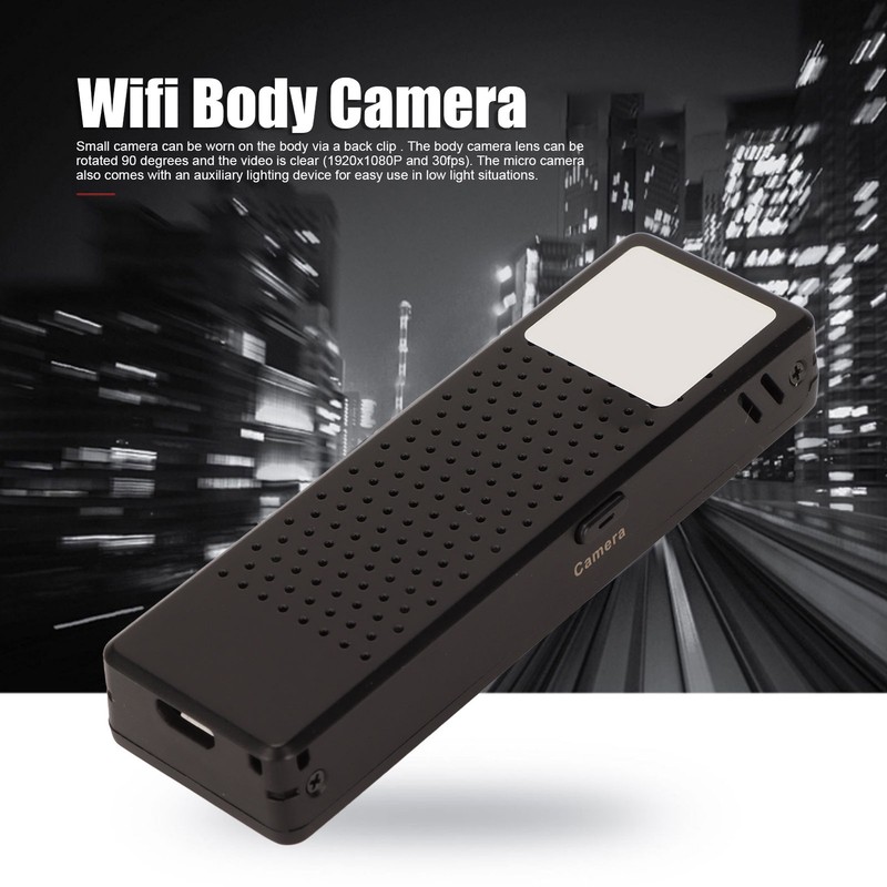 Wifi Body Camera 1080P Wearable Motion Detection Mini Body Camera With Back KSHD gallery