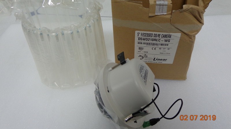 Linear Aigis Mechtronics 5″ Recessed Dome Camera D5WD210REC-WG