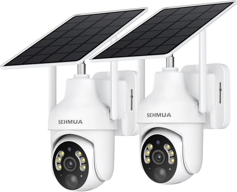 360° Pan/Tilt Solar Security Cameras - 2K HD, Wireless, Color Night Vision gallery