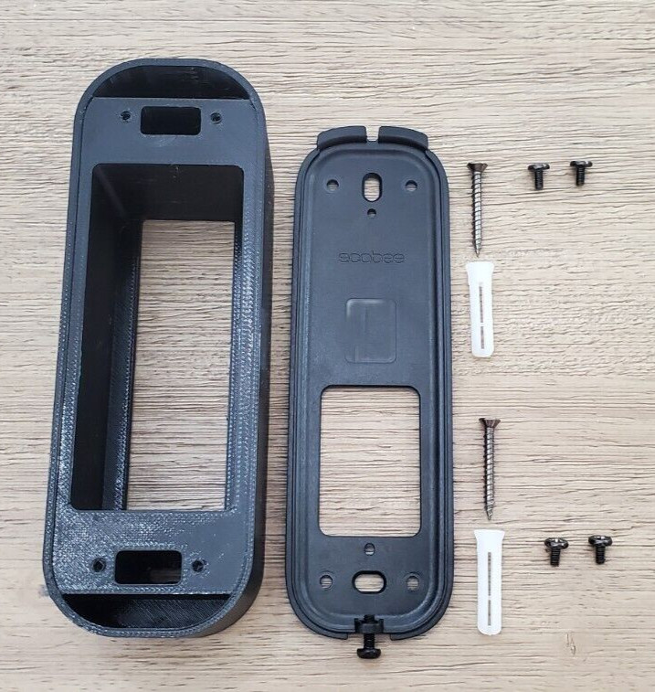 ecobee Video Doorbell Custom Spacer Expander Mounting Bracket 0.5"-4". 3D Print gallery