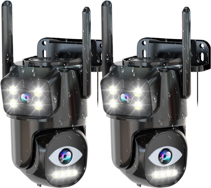 Weatherproof 2K Security Camera with Continuous Recording & Smartphone Control gallery
