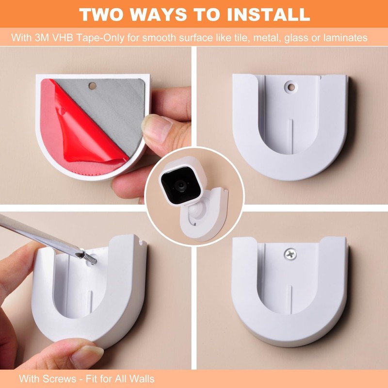 2 Pack Wall Mount for Blink Mini Indoor ,Strong Adhesive Mount Base for Blink... gallery