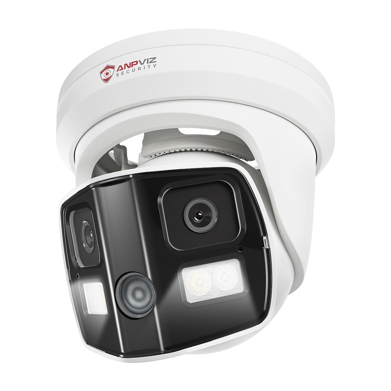 4K Dual Lens PoE IP Security Camera Outdoor 180 Degree Panoramic Wide Angle, …