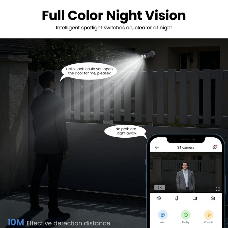 Cameras for Home Security-2K Wireless Security Camera Outdoor with AI Motion ... gallery