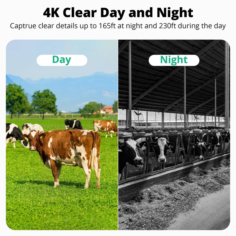 4G Cellular Security Camera, 4K Wireless Outdoor Solar Camera Triple Lens Bul... gallery