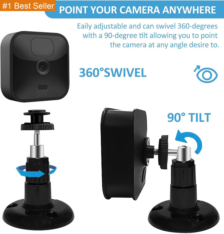 Blink Outdoor Camera Mount, 360 Degree Adjustable Indoor/Outdoor Wall Mount Brac gallery