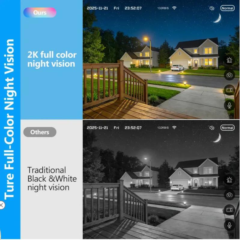 JUFLSKY 2K WindowCamera 2.0 WiFi Smart Home Security Indoor Outdoor Night Vision gallery
