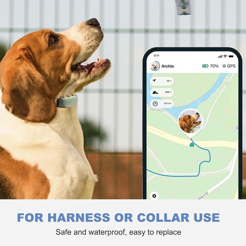 Rubber Attachment Clips for Pet Location Trackers Compatible with Tractive XL... gallery
