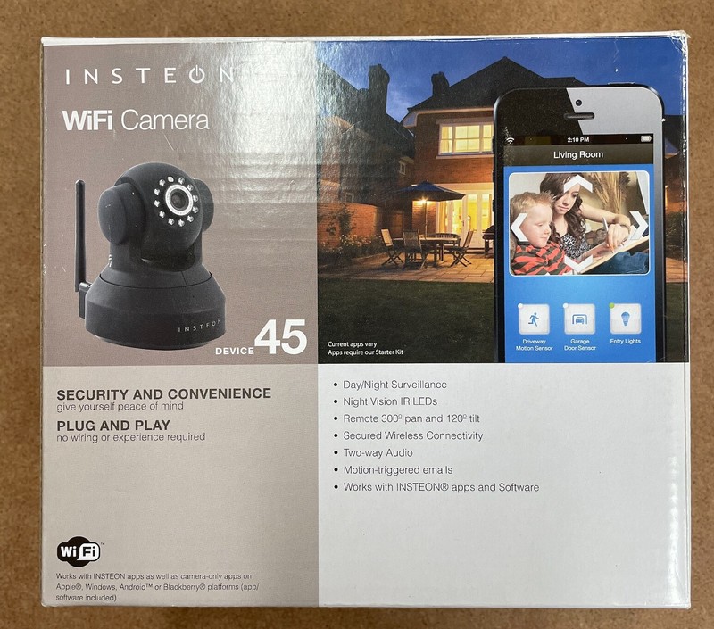 Insteon WiFi Camera 75790 – Black – Device 45