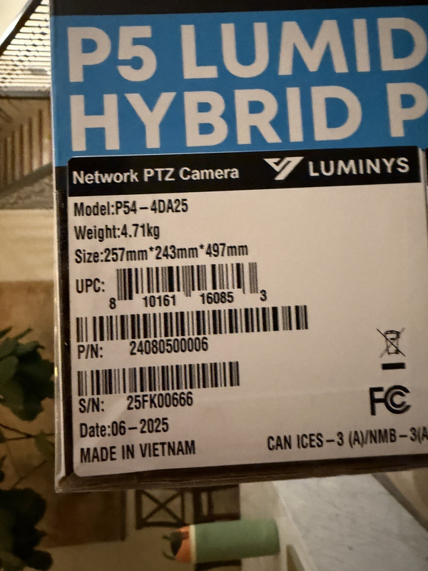 Luminys P54-4DA25 4MP Network 25x PTZ + 6MP Dual-stitched 2.8mm Lens Camera gallery