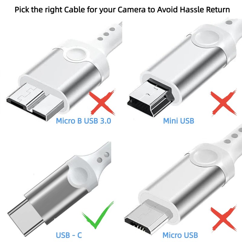 USB to for Lightning Cable, OTG Digital Adapter for Gopro Hero 13 12, 3.3FT P... gallery