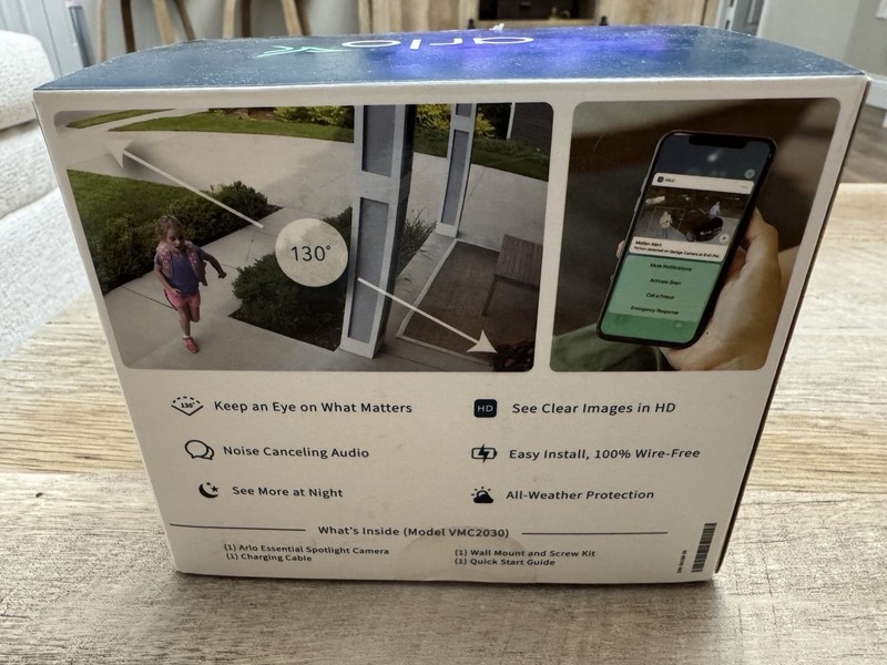 Arlo VMC2030-100NAS Essential Spotlight Single Wireless Indoor/Outdoor Camera™ gallery