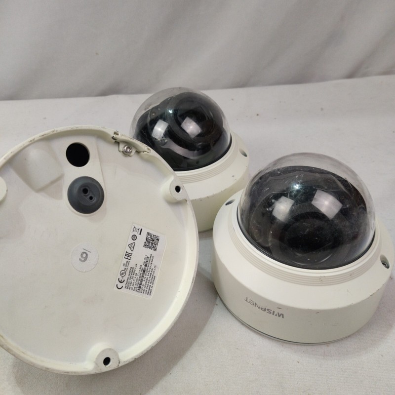 LOT OF 3 Wisenet Dome SECURITY CAMERA 2x XND-6080RV 1x XND-6080R NO CABLES gallery