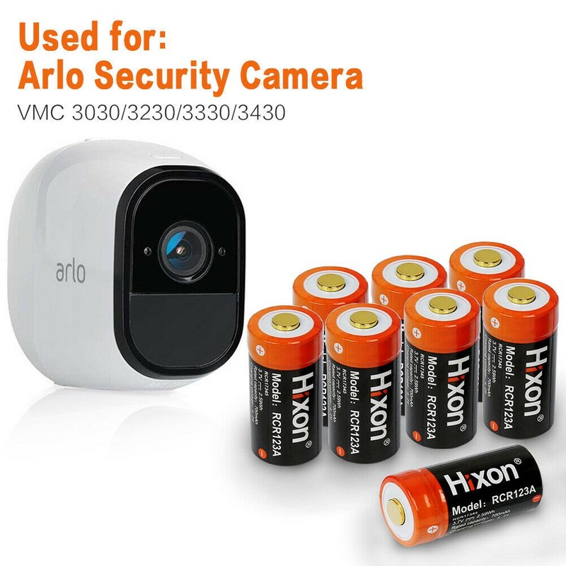 8X RCR123A 3.7V Rechargeable Li-Ion Batteries 700mAh & Charger for Arlo Camera gallery