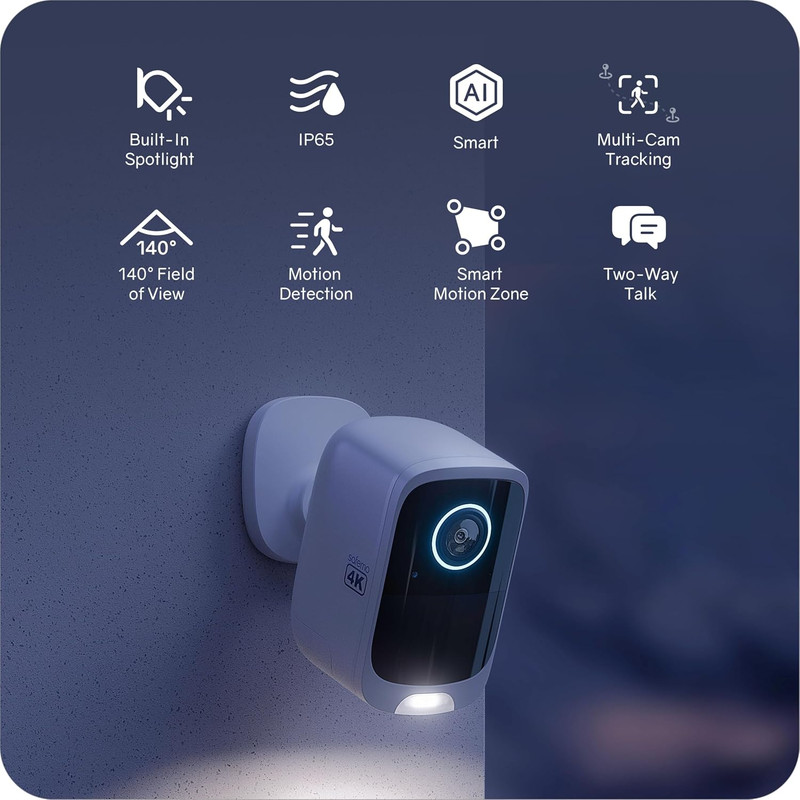 4K Security Cameras Wireless Outdoor/Indoor, Battery Cameras for Home Security, gallery