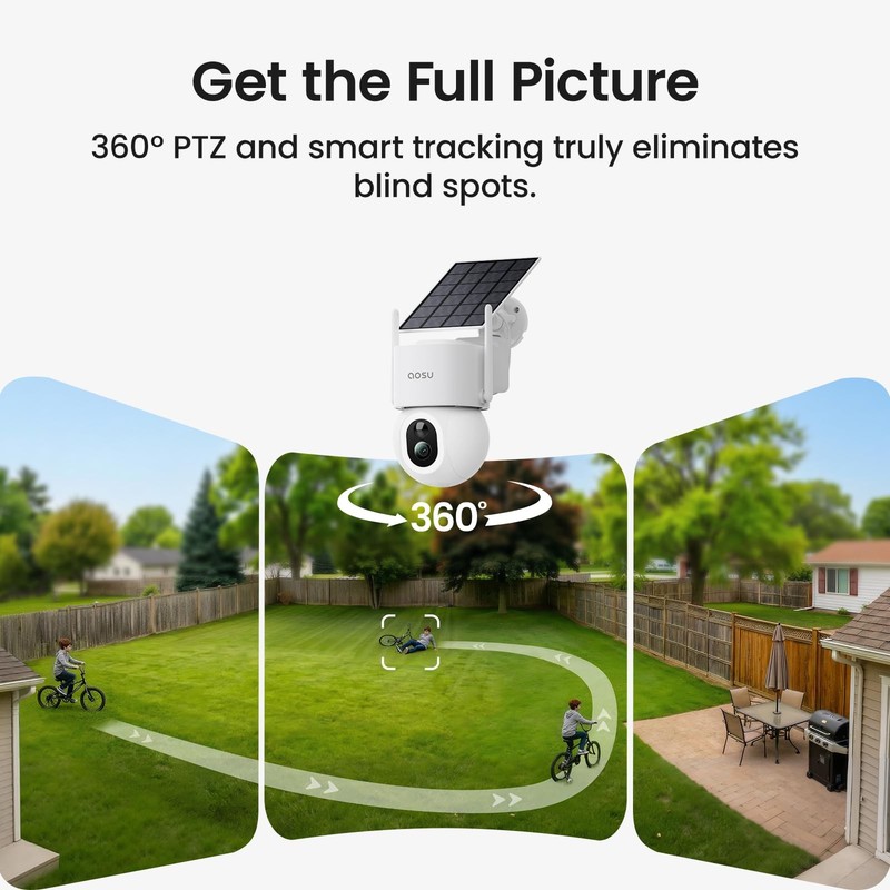 SolarCam D1 Max, 4K Solar Security Cameras Outdoor Wireless, 360° Pan & Tilt ... gallery