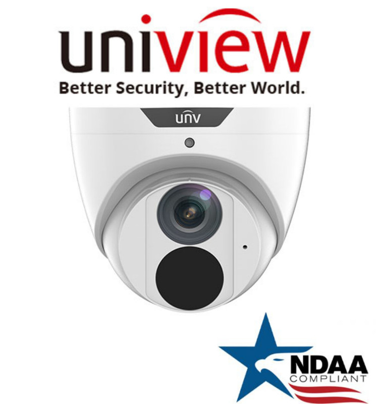 UNV 4MP IP67 NDAA Audio IP Network Uniview Surveillance Security Turret Camera