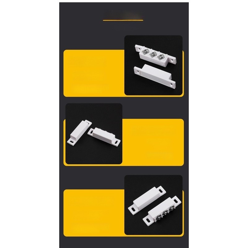 Magnetic Door Sensor Reed Switch Technology 15-25mm Action Distance Door Alarm gallery