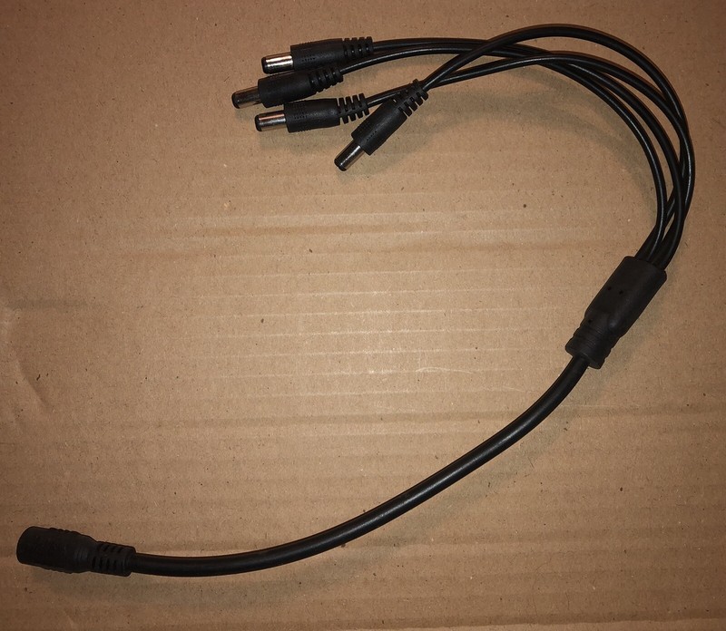 Lot of 4 Tyco Wired Night Vision Security Cameras, Mounts, Cables etc READ gallery