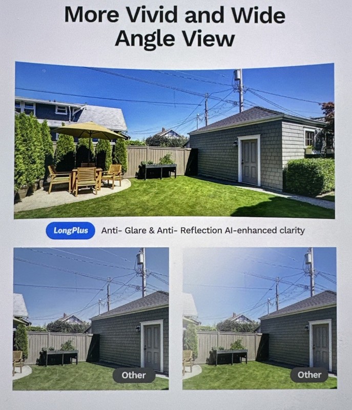 LongPlus 3K 5MP Window Camera with Night Vision, 2.4ghz & 5ghz WiFi Indoor gallery