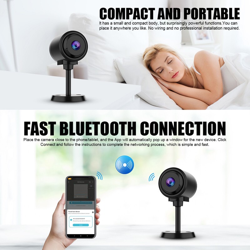 New Mini Camera Wireless WiFi IP Indoor Home Security 1080P HD Night Vision Cam gallery