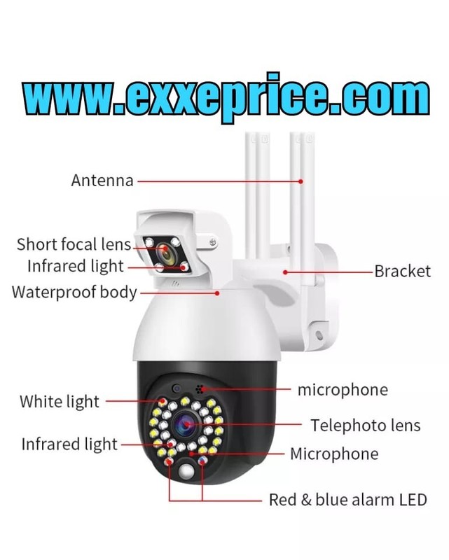 Dual Lens IP Wi-Fi Outdoor CCTV Camera - Exxeprice