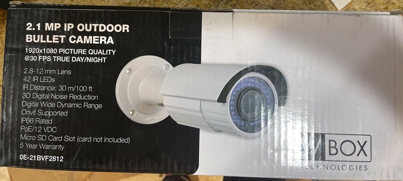 W Box Technologies 2.1 MP 0E-21BVF2812 IR POE Network Camera, 2.8-12mm gallery