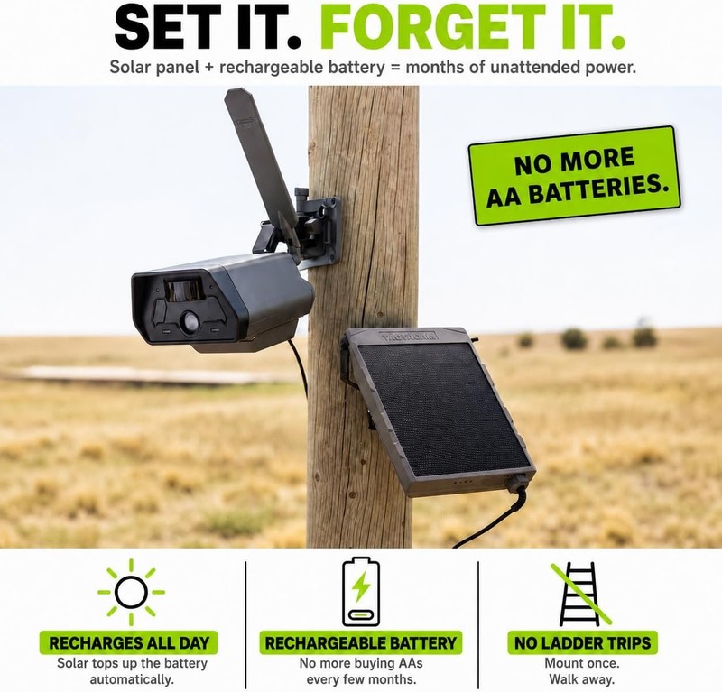 Defend Cellular Security Camera 2-Pack Bundle – 2 Solar Panels + 2 Lexar 32GB gallery