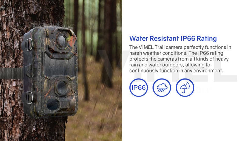 Outdoor Water Resistant 128GB Trail Camera Hunting 32MP UHD 4K High-End gallery