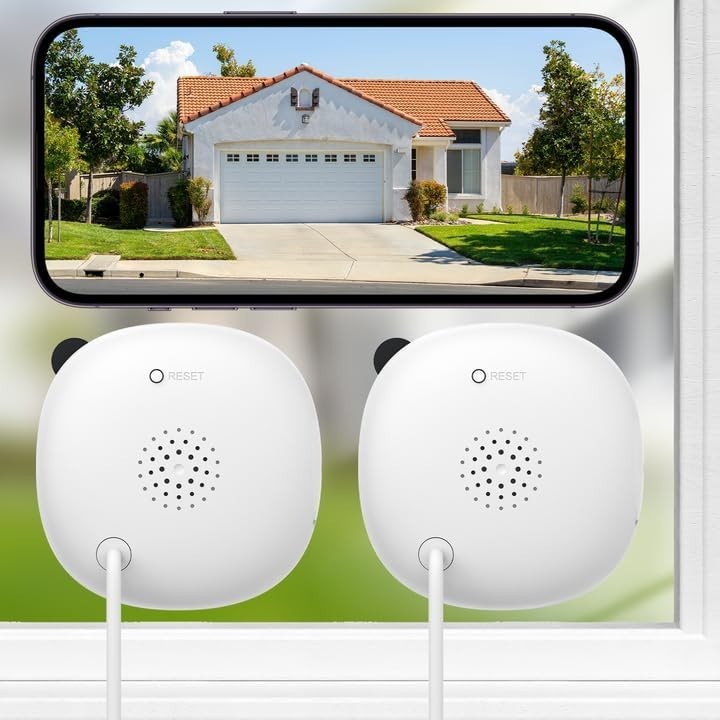 2K No Drill Window Camera-2 Pack Cameras Anti-Glare Color Night Vision Home