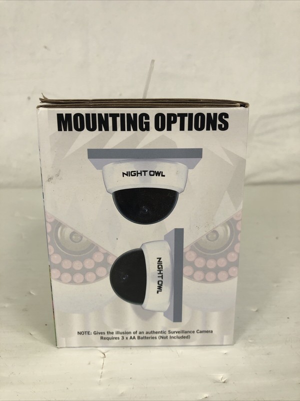 Night Owl Security Decoy Dummy Dome Camera W Flashing Red Light Indoor Outdoor gallery