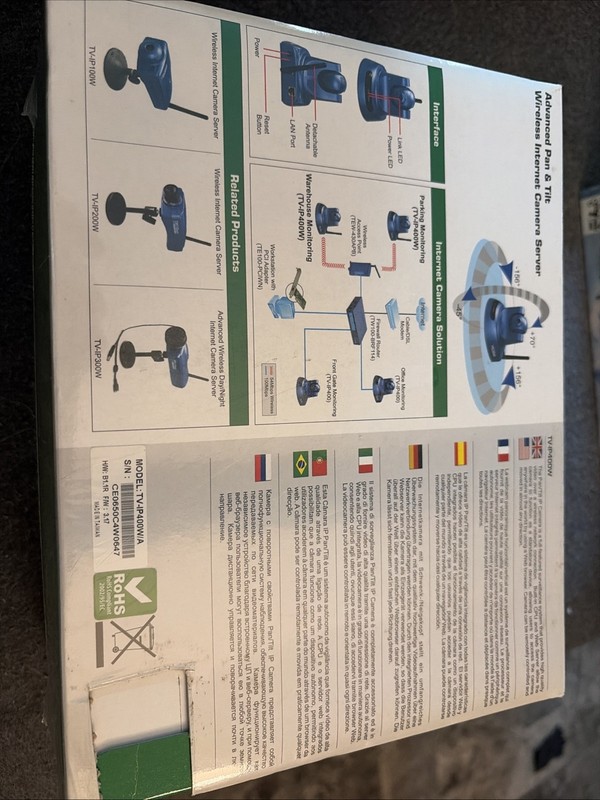 Advanced Pan & Tilt Internet WiFi Camera Server- New Sealed Trendnet TV-IP400W gallery