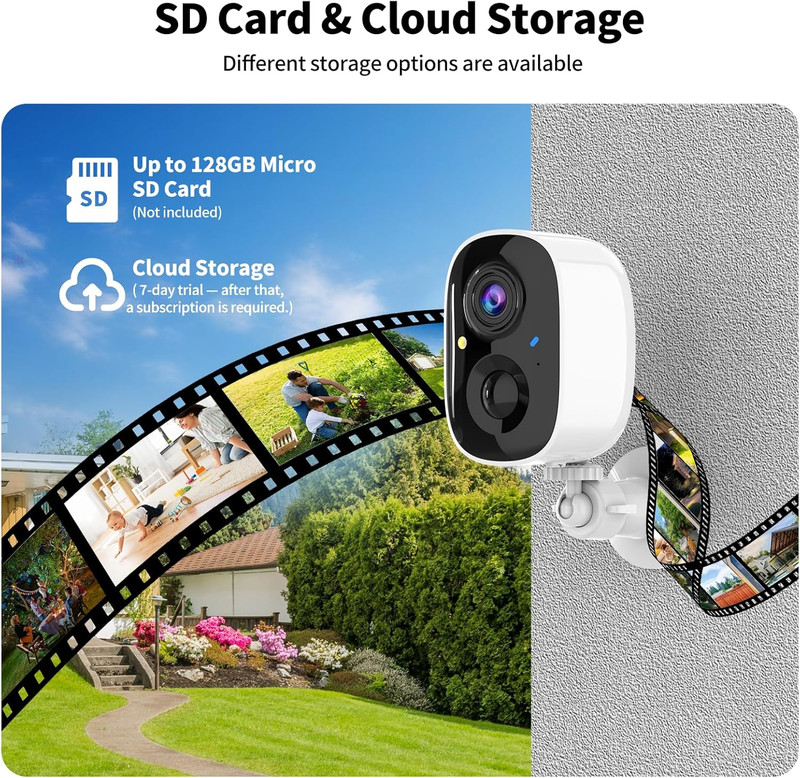 Security Cameras Wireless Outdoor,2K Indoor Wifi Wireless Cameras,Outside Batter gallery