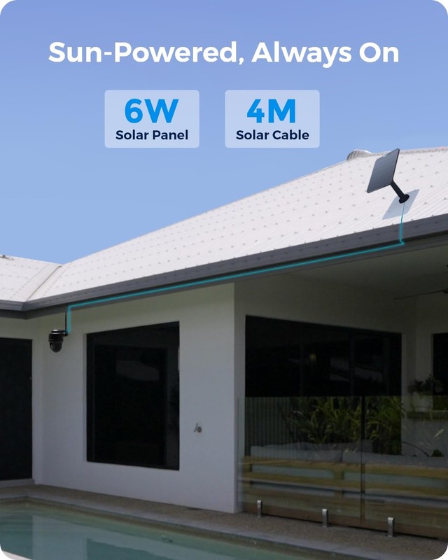4K Wireless Solar Security Camera 360° Pan Tilt No Monthly Fee for Outdoor Use gallery