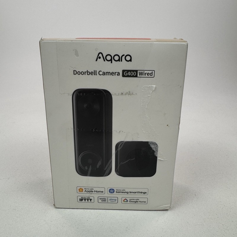 Aqara G400 Doorbell Camera w/Chime 2K HD HomeKit Alexa WiFi 6 Wired Open Box