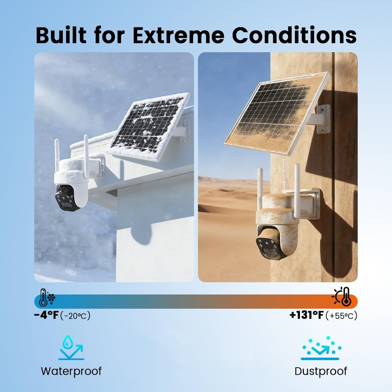 4G Cellular Data AOV Security Camera Wireless Outdoor, Solar Powered, 24/7 Re... gallery