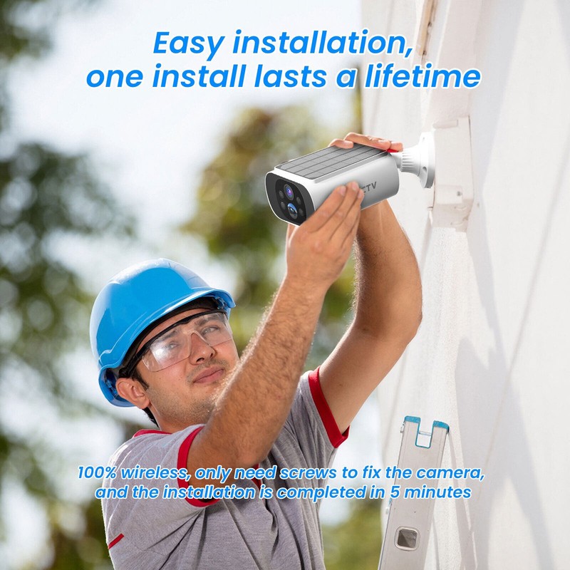 ARCCTV Solar Security Cameras Wireless Battery Powered Outdoor Motion Detection gallery