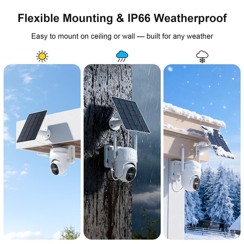 Solar Security Cameras Wireless Outdoor, Free Cloud Storage, WiFi Cameras for... gallery