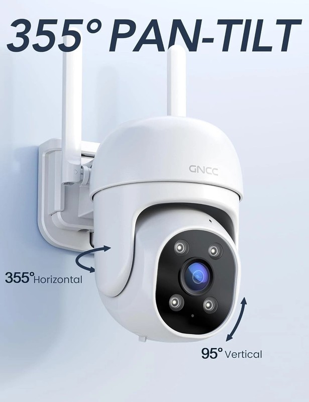 2.4GHz Outdoor Security Camera, 1080P Cameras for Home Security with Motion D... gallery